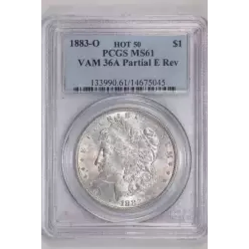 1883-O $1 VAM 36A Partial E Rev