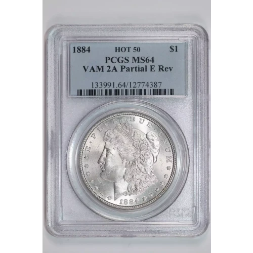 1884 $1 VAM 2A Partial E Rev HOT 50