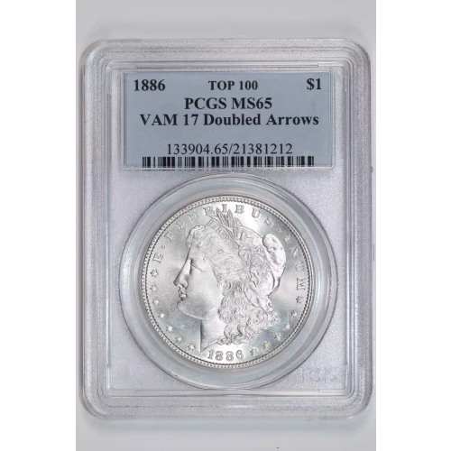 1886 $1 VAM 17 Doubled Arrows TOP 100