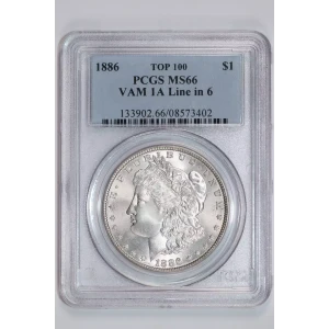 1886 $1 VAM 1A Line in 6 TOP 100
