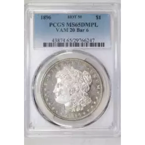 1887 $1 VAM 12 Alligator Eye
