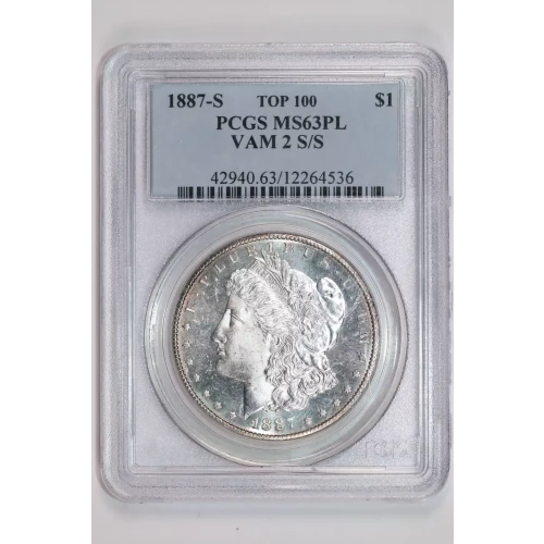 1887-S $1 VAM 2 S/S TOP 100, PL (2)