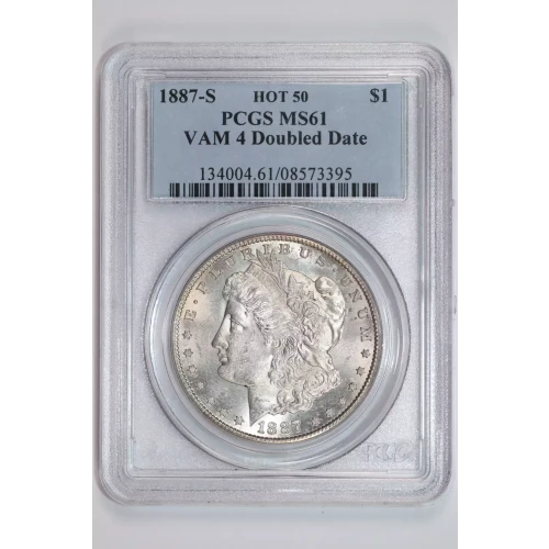 1887-S $1 VAM 4 Doubled Date HOT 50