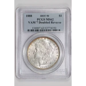 1888 $1 VAM 7 Doubled Reverse HOT 50