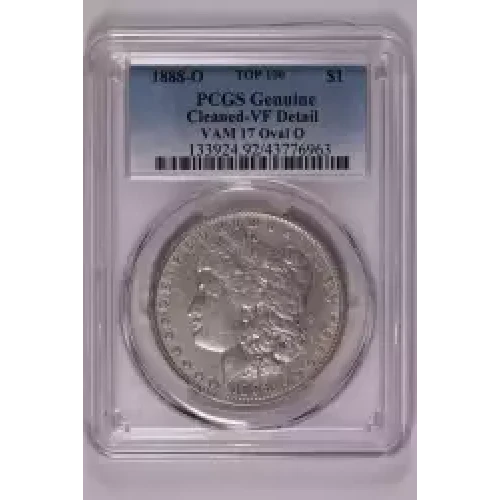 1888-O $1 VAM 17 Oval O