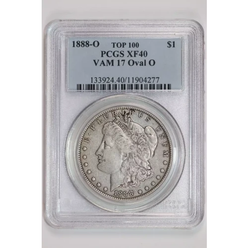 1888-O $1 VAM 17 Oval O TOP 100