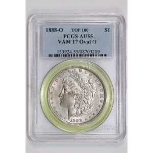 1888-O $1 VAM 17 Oval O TOP 100