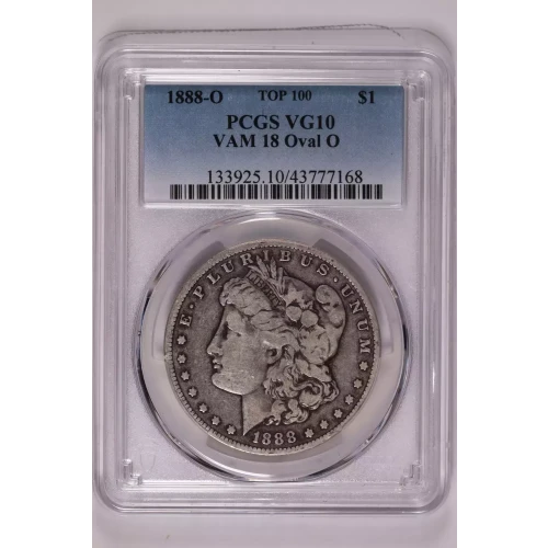 1888-O $1 VAM 18 Oval O