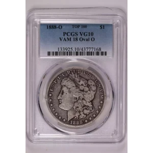 1888-O $1 VAM 18 Oval O