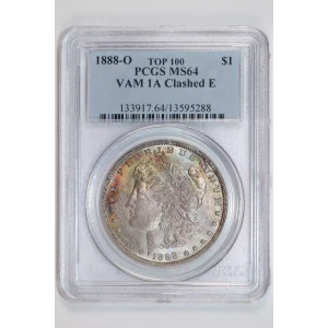 1888-O $1 VAM 1A Clashed E TOP 100