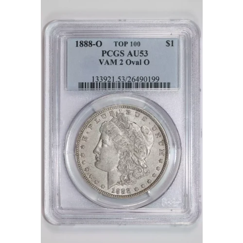 1888-O $1 VAM 2 Oval O TOP 100