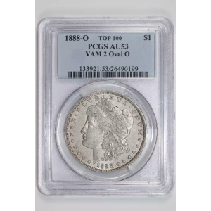 1888-O $1 VAM 2 Oval O TOP 100