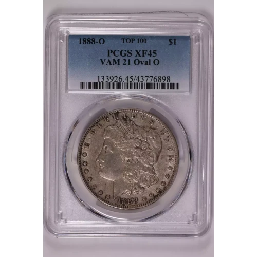 1888-O $1 VAM 21 Oval O