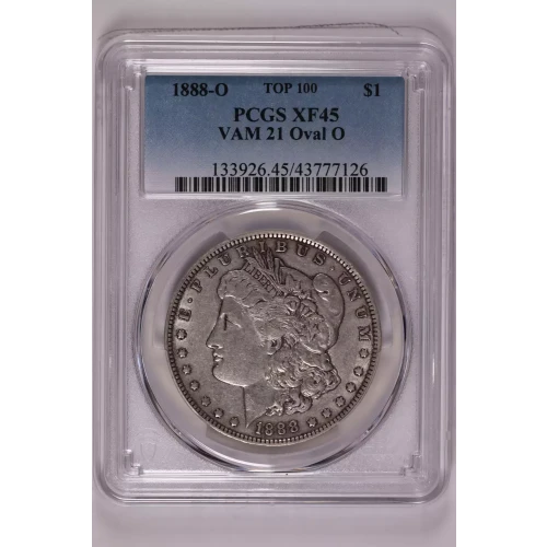 1888-O $1 VAM 21 Oval O