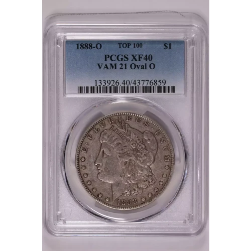 1888-O $1 VAM 21 Oval O
