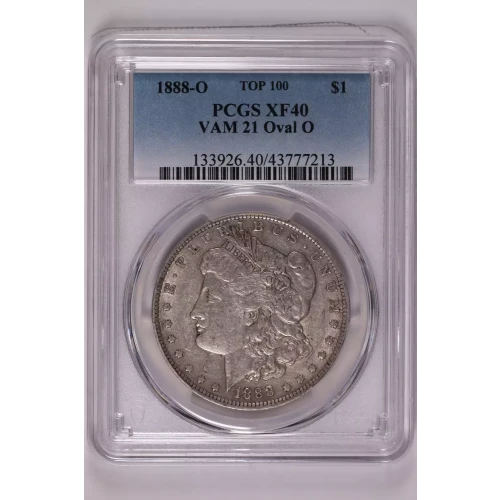 1888-O $1 VAM 21 Oval O