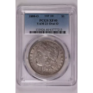 1888-O $1 VAM 21 Oval O