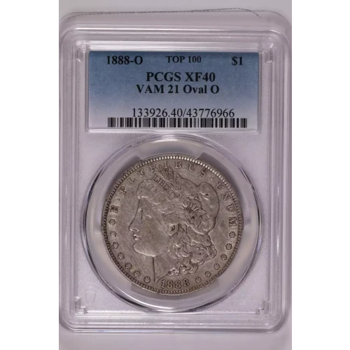 1888-O $1 VAM 21 Oval O