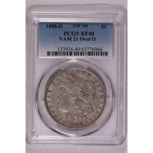 1888-O $1 VAM 21 Oval O