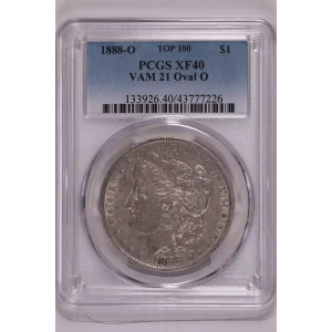 1888-O $1 VAM 21 Oval O