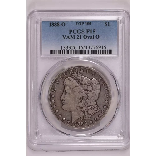 1888-O $1 VAM 21 Oval O