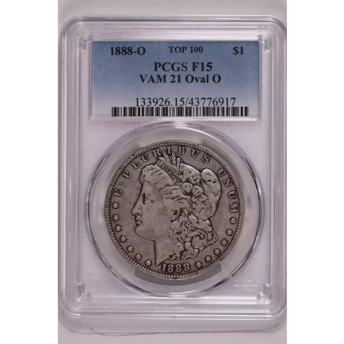 1888-O $1 VAM 21 Oval O