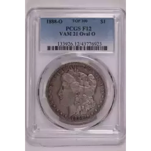 1888-O $1 VAM 21 Oval O