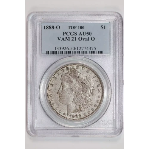 1888-O $1 VAM 21 Oval O TOP 100