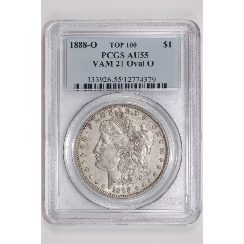 1888-O $1 VAM 21 Oval O TOP 100