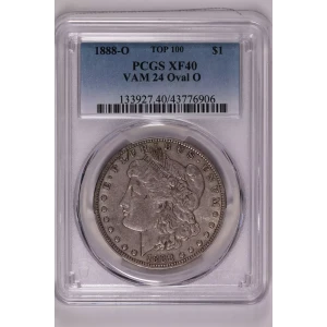 1888-O $1 VAM 24 Oval O