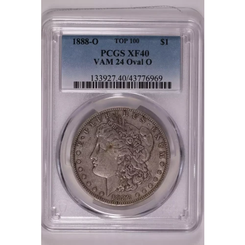 1888-O $1 VAM 24 Oval O