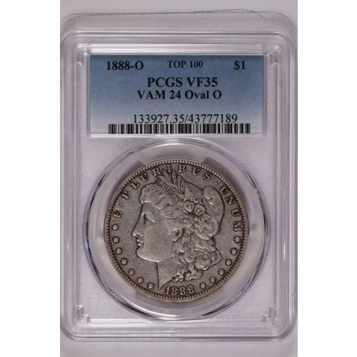 1888-O $1 VAM 24 Oval O