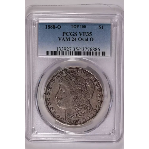 1888-O $1 VAM 24 Oval O