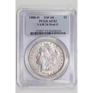 1888-O $1 VAM 24 Oval O TOP 100