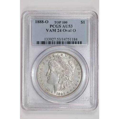 1888-O $1 VAM 24 Oval O TOP 100