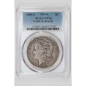 1888-O $1 VAM 24 Oval O TOP 100