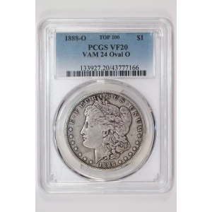 1888-O $1 VAM 24 Oval O TOP 100
