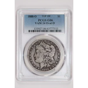 1888-O $1 VAM 24 Oval O TOP 100