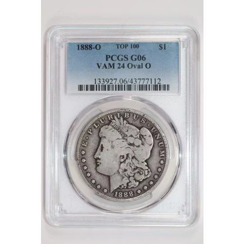1888-O $1 VAM 24 Oval O TOP 100