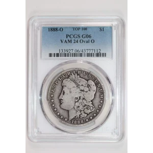1888-O $1 VAM 24 Oval O TOP 100