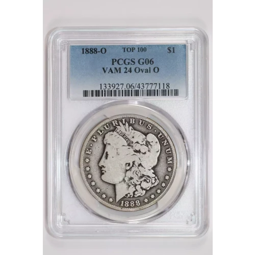 1888-O $1 VAM 24 Oval O TOP 100