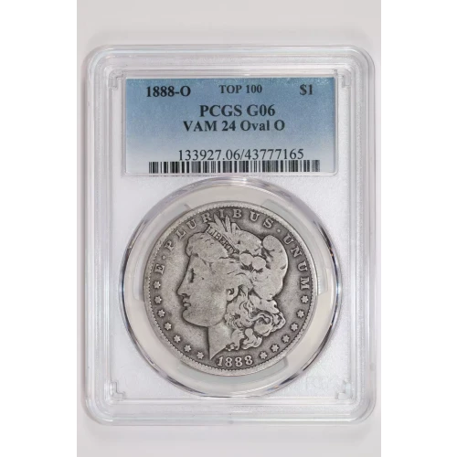 1888-O $1 VAM 24 Oval O TOP 100