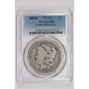 1888-O $1 VAM 24 Oval O TOP 100