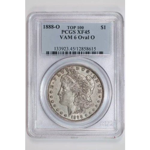 1888-O $1 VAM 6 Oval O TOP 100