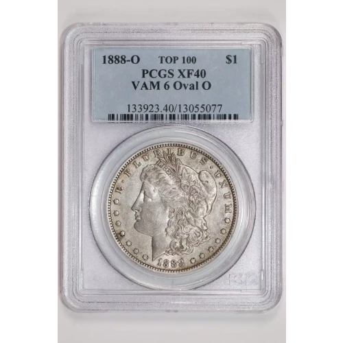 1888-O $1 VAM 6 Oval O TOP 100