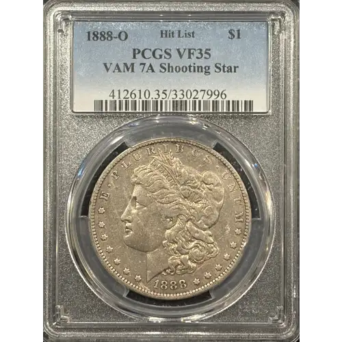 1888-O $1 VAM 7A, Shooting Star Hit List (3)