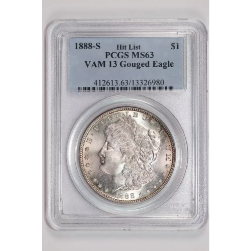 1888-S $1 VAM 13 Gouged Eagle Hit List (2)