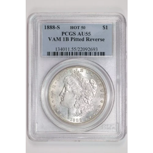 1888-S $1 VAM 6A(1B) Pitted Rev HOT 50