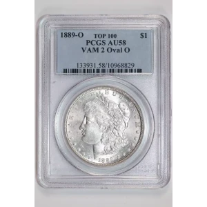 1889-O $1 VAM 2 Oval O TOP 100