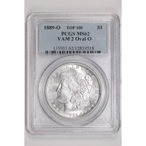 1889-O $1 VAM 2 Oval O TOP 100